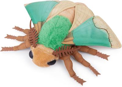 ZHONGXIN MADE Green Moth Plush Green Moth Stuffed Animal 11 Soft Large Moth Plush Model Stuffed Animal Gift Collection for Kids Moth Toy,Realistic