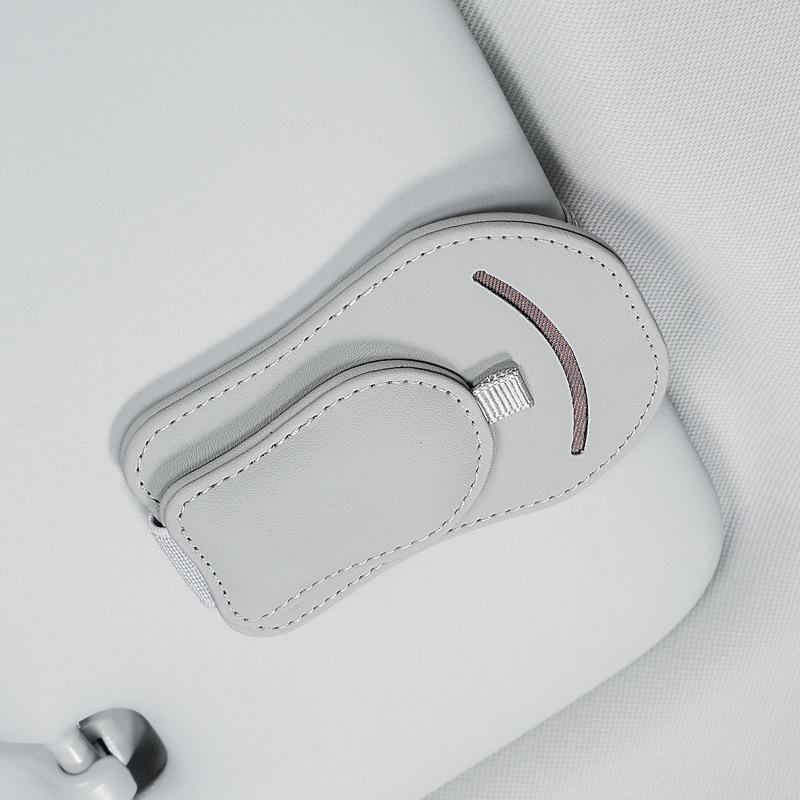 Car Sun Visor Multifunctional Magnetic Clip for Sunglasses, Documents, and Bills.