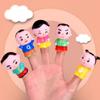 Safety Mini Animal Hand Puppet Colorful Dinosaur Finger Puppet Doll Finger Puppet Toy Set  Gifts