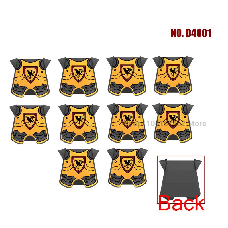 Medieval Roman Knight Legion Building Block Castle Green Dragon Forest Wolf War Horse Dragon Lion Shield Armor Cloak Brick Toys