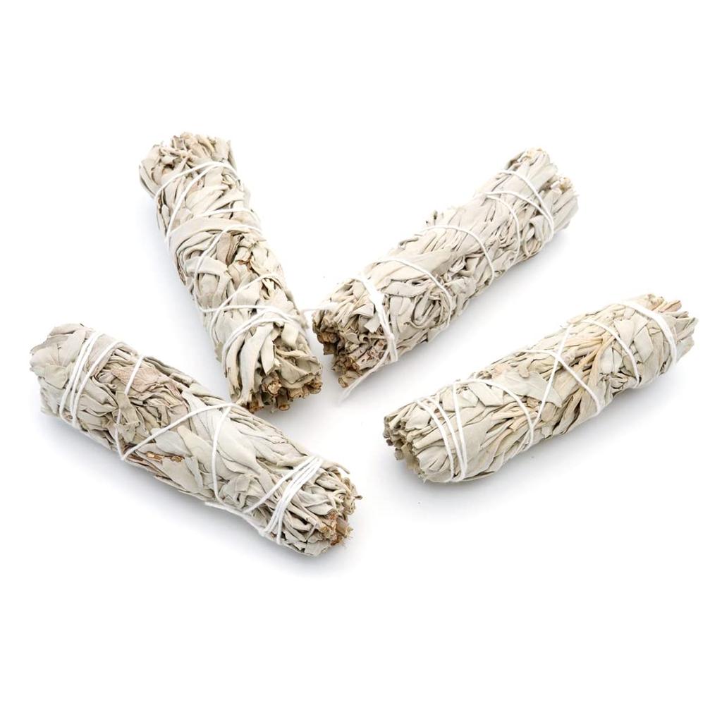GOLD STONE White Sage Bundle Wand Organic California 20g Set of 2