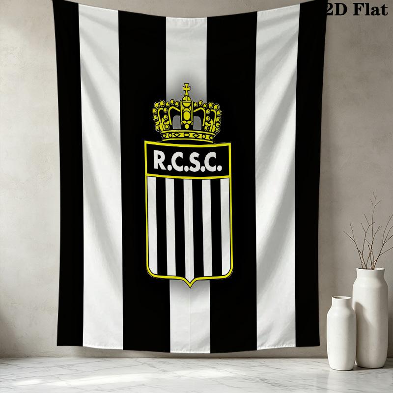 R Charleroi Sc Wall Tapestry Aesthetic Wall Hanging Printed Fabric Blanket Decorative Tapestries For Bedroom Living Room Home Decor