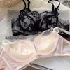 Sexy Pure Lace Small Breasts Show Big Gathering Upper Support Bra Cover Small Chest No Steel Ring Adjustment Type Upper Support
