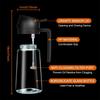 LMETJMA 470ML 2 In 1 Olive Oil Dispenser Oil Sprayer Glass Olive Oil Dispenser Bottle with Pourer Oil Bottle for Salad BBQ JT320