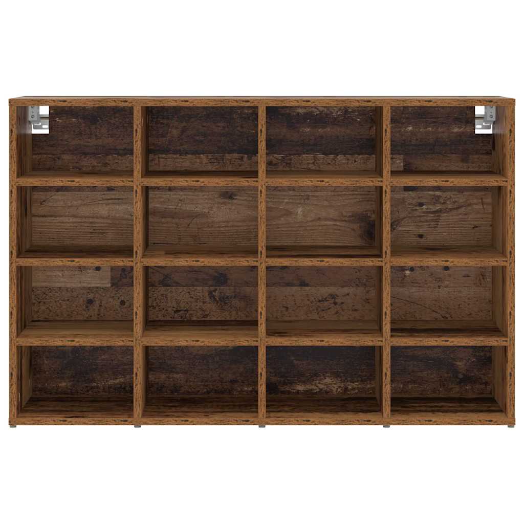 Shoe Cabinet with Shelf Rustic Wood Look 103 x 30 x 67 cm Engineered Wood