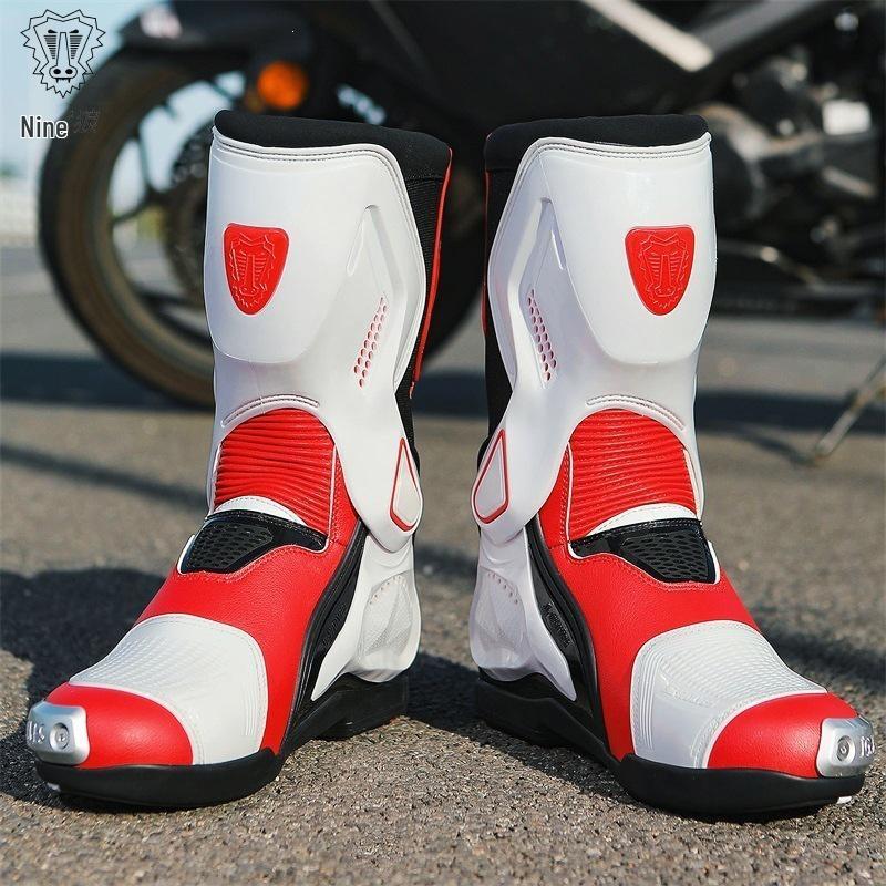 Motorrad-Stiefel für Herren und Damen für alle Jahreszeiten - Offroad-Renn-Kurzstiefel