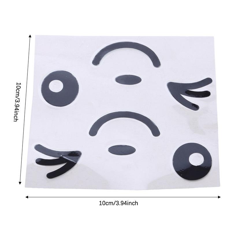 Reflective Cute Smile Car Sticker Rearview Mirror Sticker Car Styling Cartoon Smiling Eye Face Sticker Decal For All Cars
