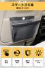 Slim Car Trash Can with Hook and LED Made of Magnet PU Large Fits Multiple Car Suitable for Passenger and Rear Convenient Car and Trash Bag Included