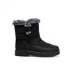 Plus Size Faux Fur Collar High-Top Chunky Sole Winter Snow Boots Velcro Fastening Waterproof Women's Boots Casual Women's Footwear