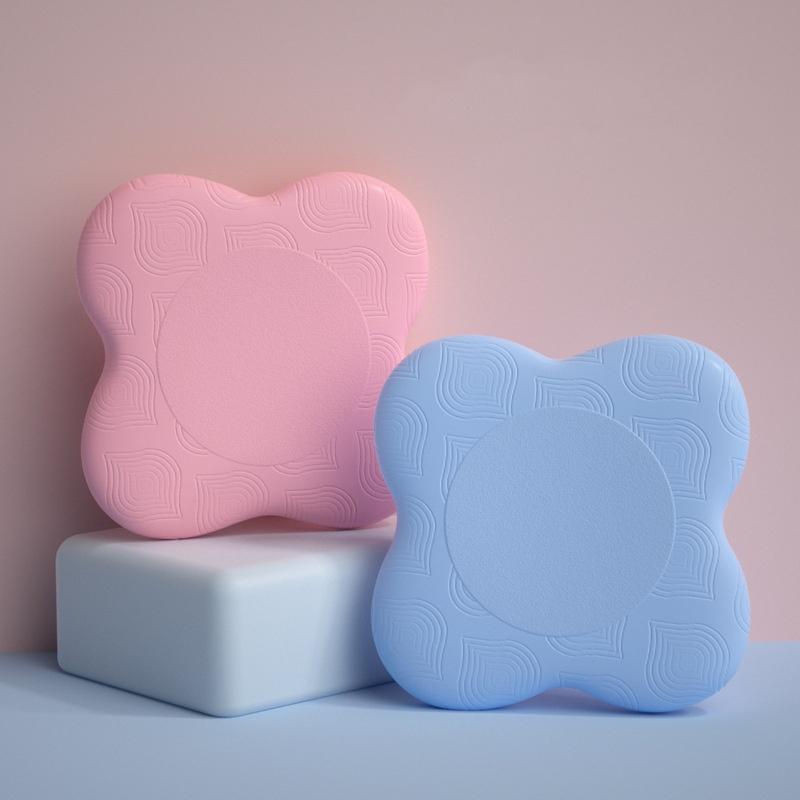 2pc Pilates Knee Pad Wrist Hand Protective Pad Non-slip Yoga Mat Solid Color Soft TPE Foam Flat Support Pad Fitness Accessories