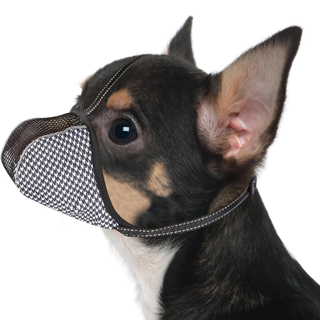 Měkký náhubek pro malé velké psy Maska proti kousání Žvýkání Lízání Prodyšná síťovina bez štěkání Tištěné náhubky s plným pokrytím