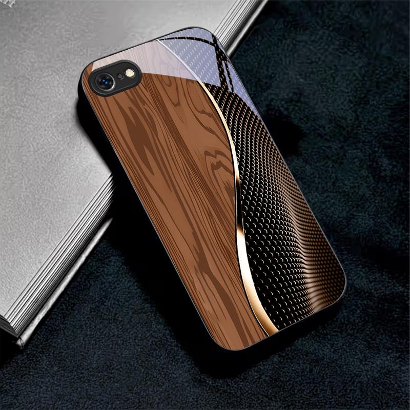 Fiber Gold Trim For Apple Black Phone Case For iPhone 17 16 15 14 13 12 Mini 11 Pro Max 17 Air 7 8 Plus XR X Glass Back Cover