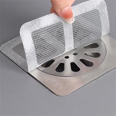Trendy Unisex Bathroom Accessories Bathroom Bathtub Hair Plug Disposable Hair Catcher Disposable Floor Drain Sticker Floor Drain Filter Sticker