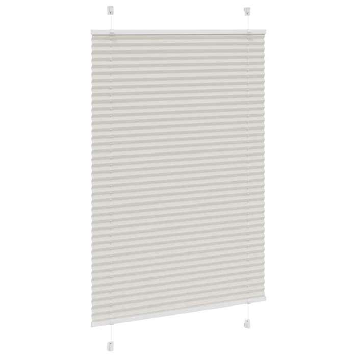VidaXL Store plissé gris clair 100x150 cm largeur du tissu 99,4cm, store plissé de fenêtre, store accordéon, store plissé de 4015347