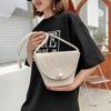 Stroh-Umschlagtasche Sommer neu Damen Schultertasche Shopping Reise Pendeln City Beauty Dame Geschenk Perlendekoration