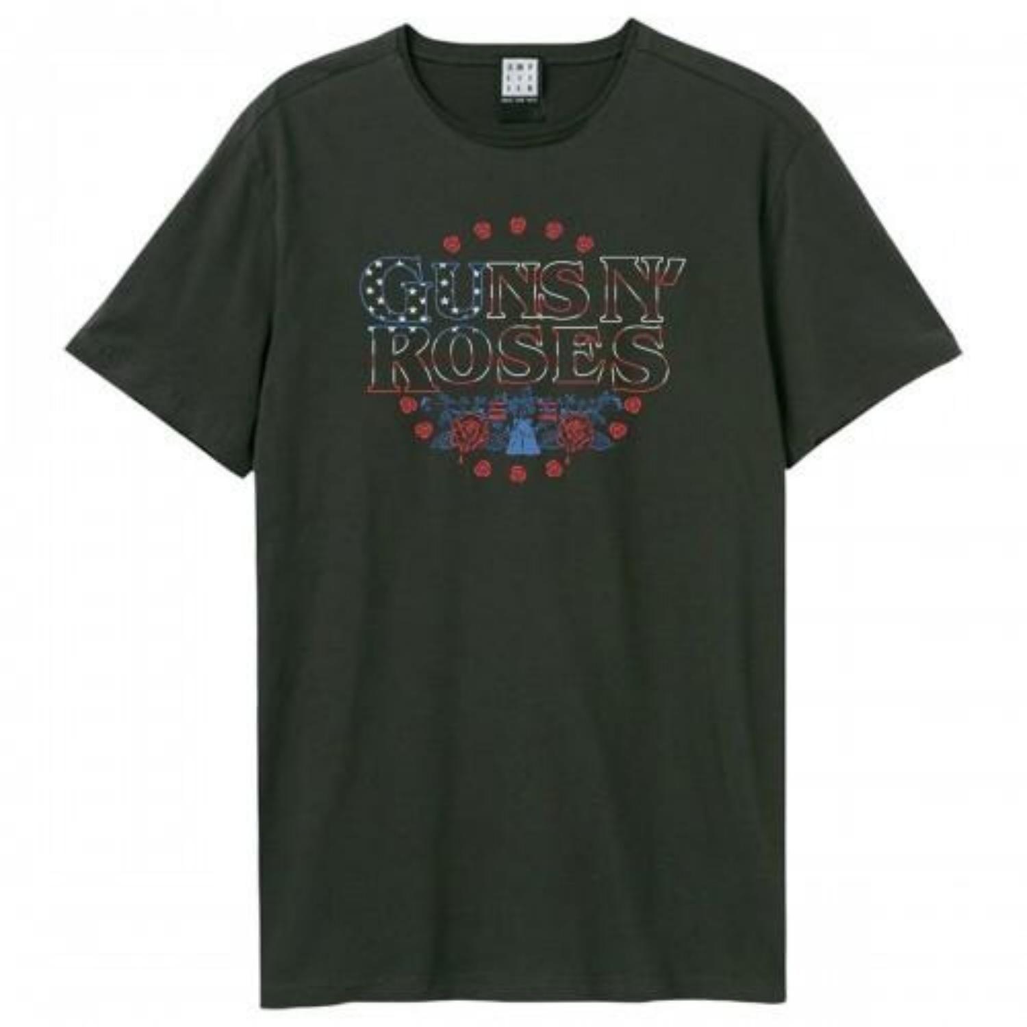Amplified Unisex Adult Stars And Stripes Guns N Roses T-Shirt S чёрный