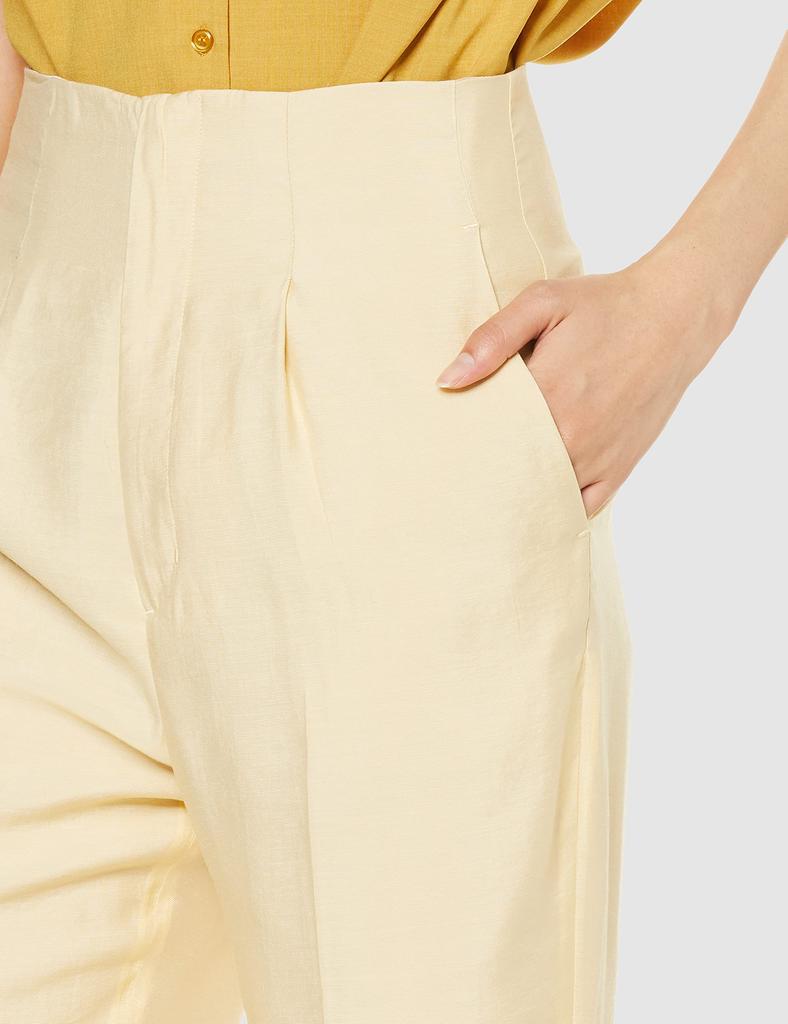 FRAY I.D. Sheer Flare Pants FWFP222051 Women's YEL 0