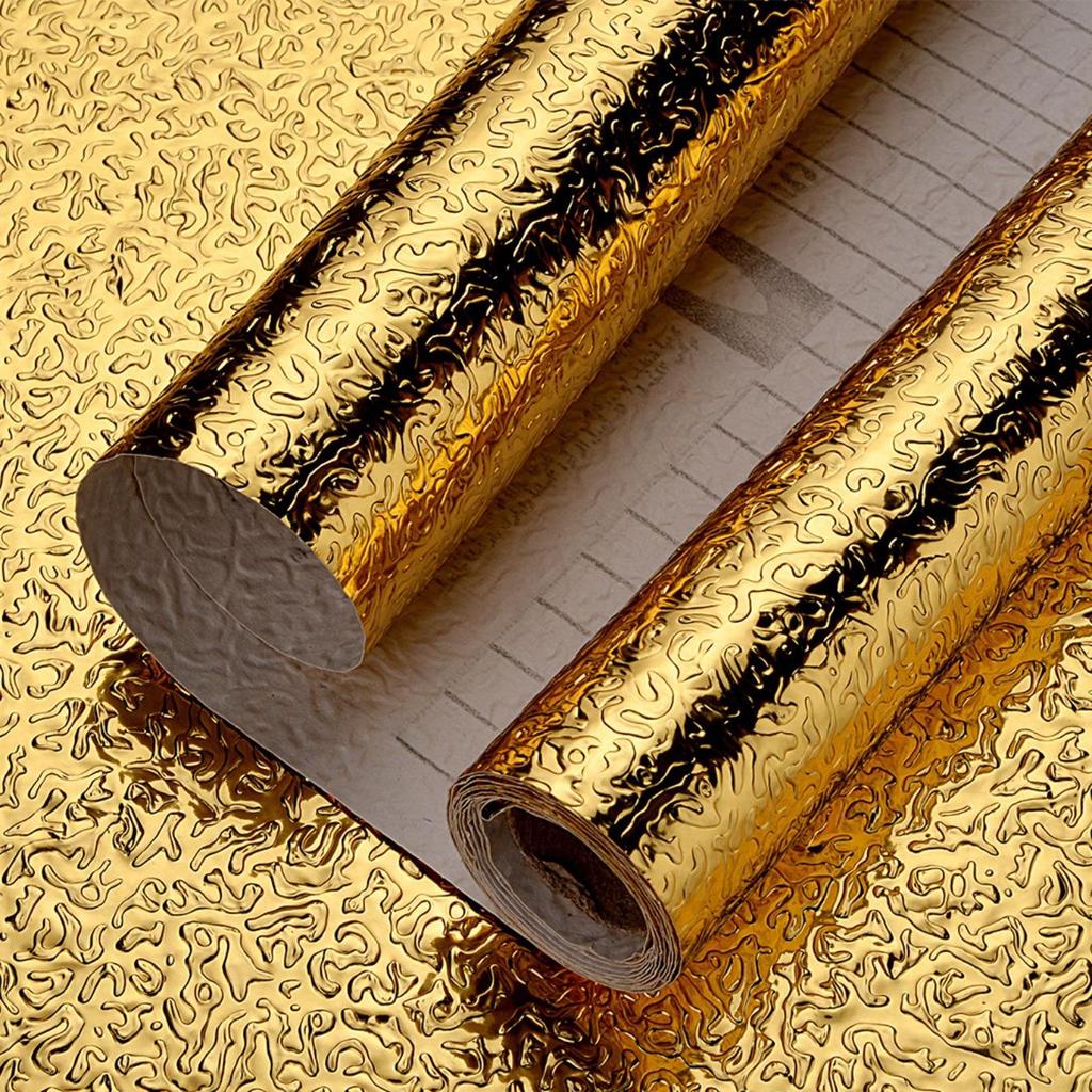 Folie Papier Küche Öl-Beweis Film Herd Wasserdicht Feuchtigkeit-Beweis Selbst-Klebe Tapete Arbeitsplatte Schrank Renovierung Fliesen Aufkleber