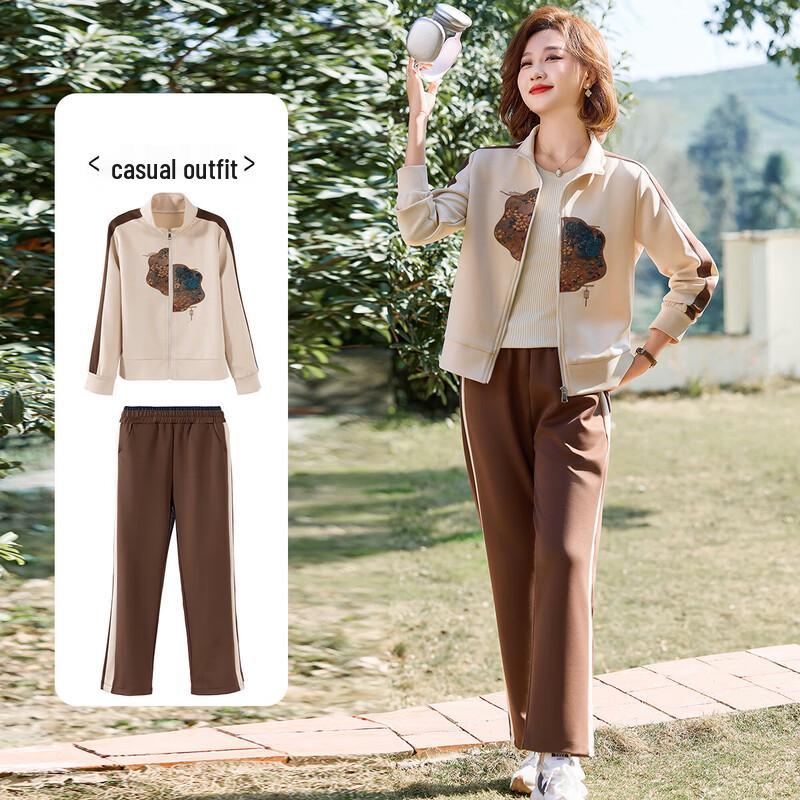 

Женский вышитый костюм-двойка Baolianduo 4XL