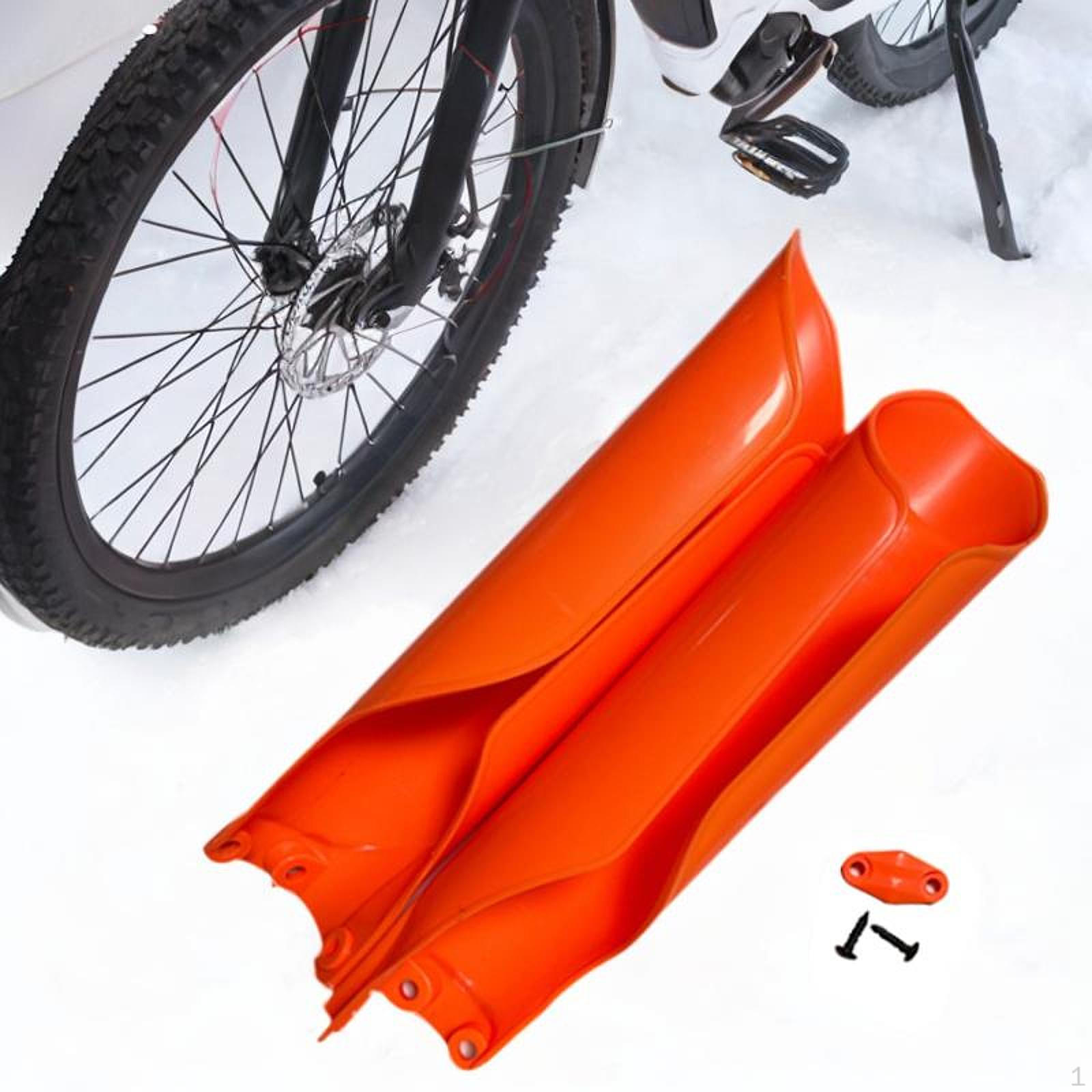2 шт., защита амортизатора, передняя вилка, защитные чехлы для ботинок, мотоцикл оранжевый