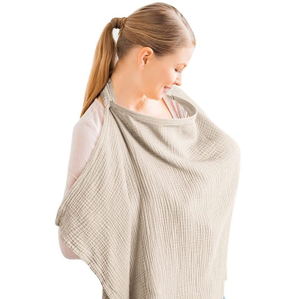Adjustable Strap Nursing Cover With Pockets Baby Feeding Cover Breastfeeding Towel Baby Feeding