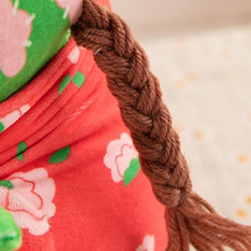 Red Cotton Coat Capybara Plush Toy Cartoon Capybara Fluffty Doll Capybara Plush Doll  Birthday Gift