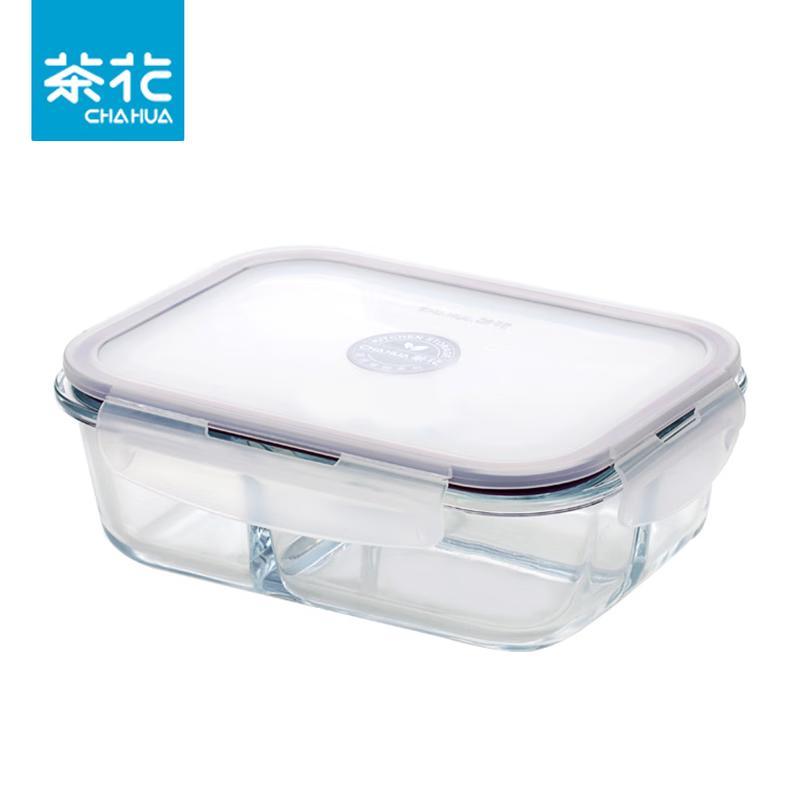 

Chahua 1000ml Divided Glass Lunch Box