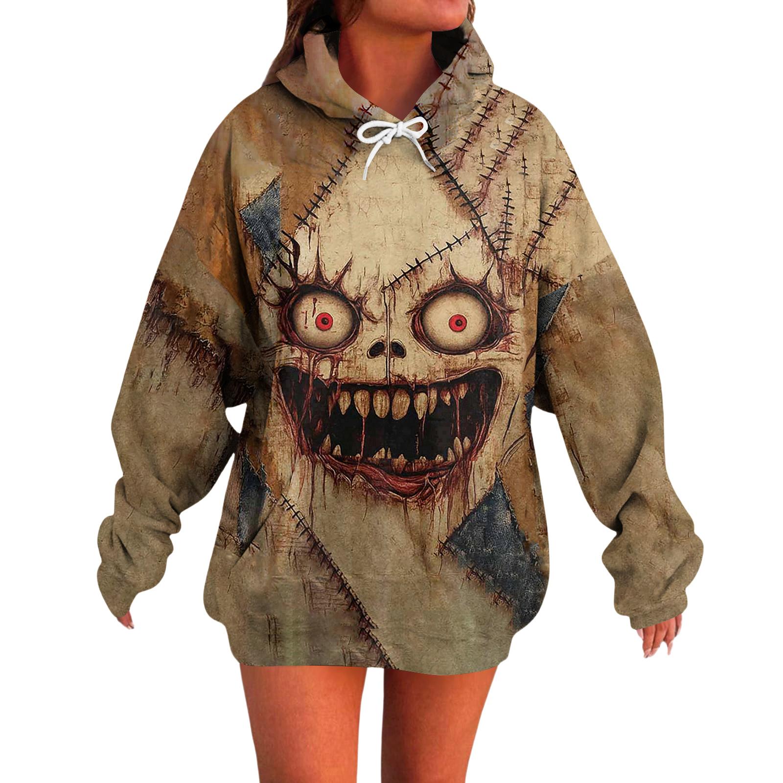 

Женский свободный удобный повседневный модный худи с принтом «Разбитый ветер» L