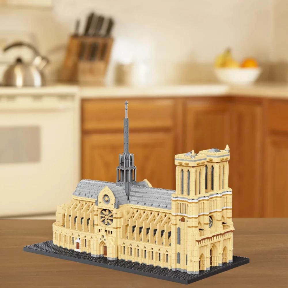 High-Quality Knew High-Quality Built High-Quality Paris Notre-Dame High-Quality Historic Tiny scale Compact size High-Quality Blocks Play sets -