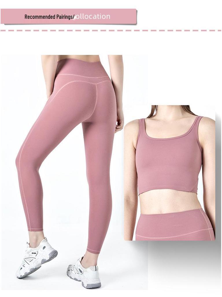 High Waist Hip-Lifting Yoga Pants - Breathable, Slimming, Solid Color Sharkskin Design