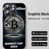 Stylish cool Bitcoin BTC Phone Case For iPhone 16 15 14 13 12 11 X XR XS 8 Plus Mini Pro Max Soft black Shockproof Cover