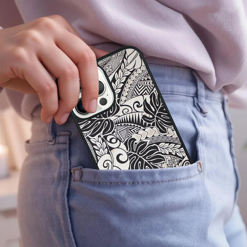 Maori Polynesian Samoan Tribal Phone Case For iPhone 17 Air 15 16e 14 13 Pro Max Coque 12 11 Pro Max PLUS cover