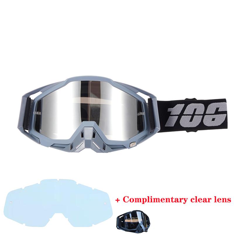 106% Motorcycle Glasses Goggles Motocross Goggles Helmet MX  Dirt Bike ATV Ski Outdoor Sports Glass Scooter Cycling Sunglasses