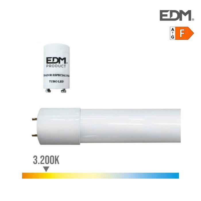 Tube LED T8 60, 2,6cm 9W 800lm - Blanc Chaud 3200K