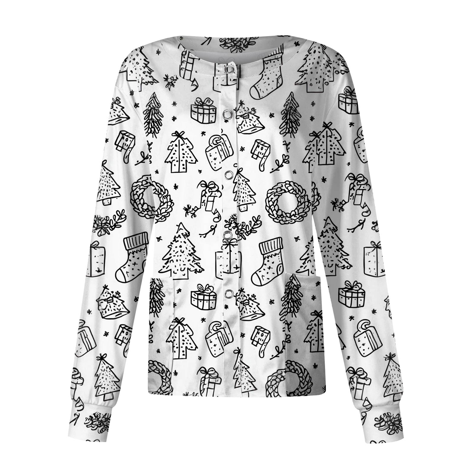 

Women s Casual Long Sleeve Single Breasted Printed Dry- Top XL