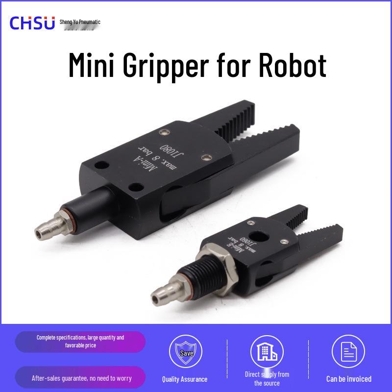 STAR Compact Pneumatic Gripper for Injection Molding Robots - Small Gripper Mini Clip A B C D Gate Clip