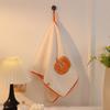 Coral Fleece Towel, Bathroom Hanging Absorbent Square Towel, Kitchen Dual-purpose Hand Towel, Non-shedding Handkerchief