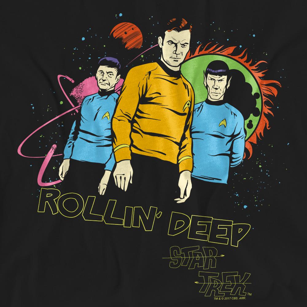 Star Trek Unisex Adult Rollin Deep T-Shirt