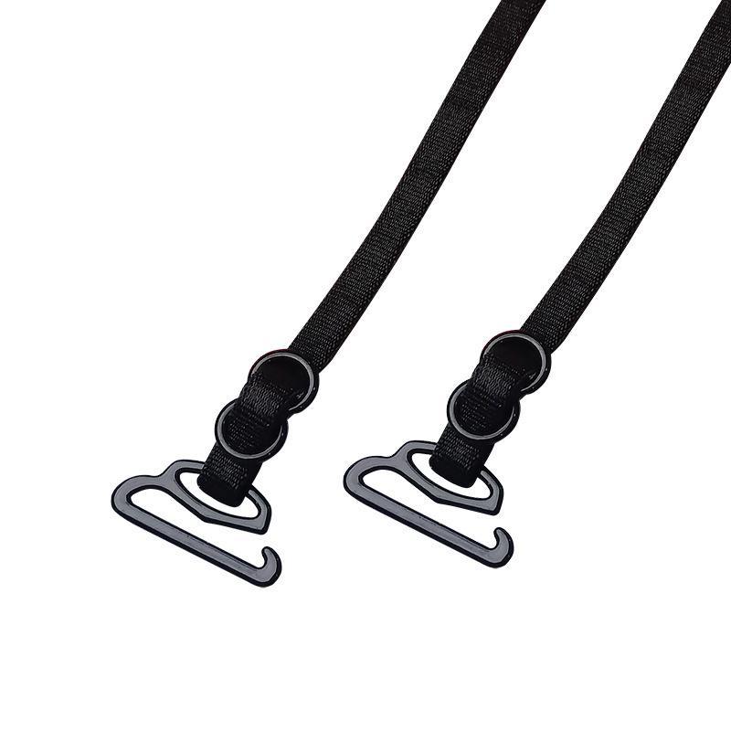 1 Pair Women Stretchable Adjustable Spaghetti Bra Straps Non-slip Invisible Fit for Midi Dress Daily Use