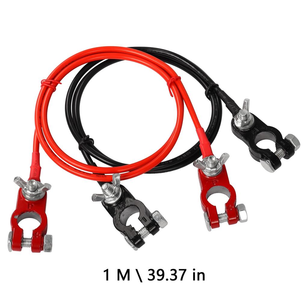 CERRXIAN Battery Terminal Connector Cable, 10AWG Red and Black Automotive