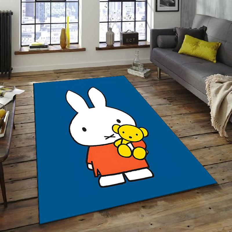 1pc Miffy4 Design Area Rug - Non-Slip, Soft & Cozy Floor Mat for Living Room, Bedroom, Office - Indoor/Outdoor Decorative Carpet