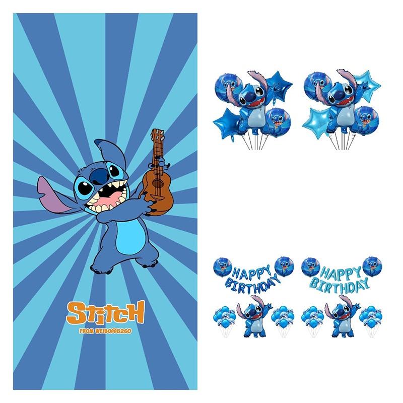 Novo Conjunto de Balões de Folha de Alumínio Lilo e Stitch Para Decoração de Festa de Aniversário e Brinquedos Infantis