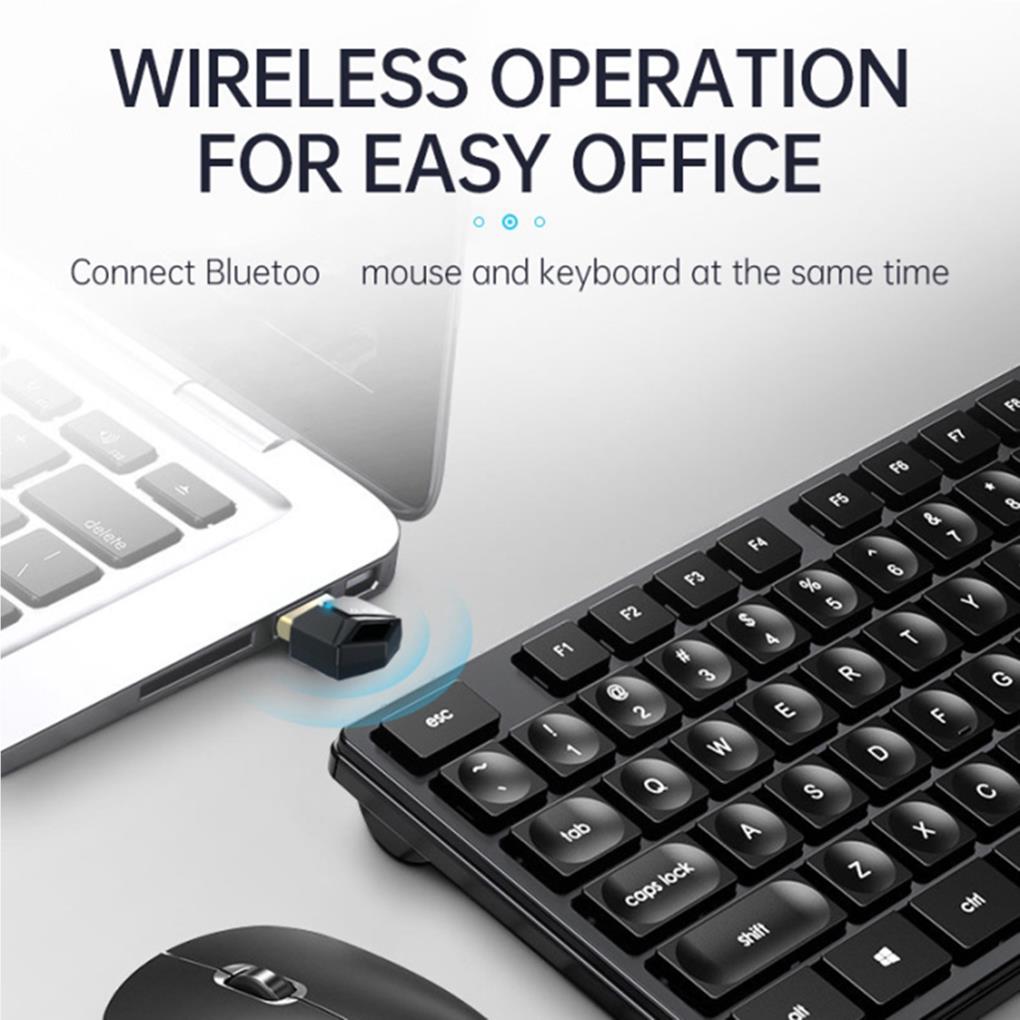 Bluetooth-kompatibel 5.0 USB-Adapter Professionell Tragbar Leicht Praktisch Tragbar Drahtlose Adapter PC