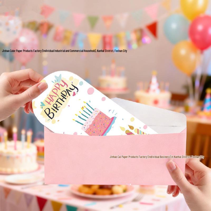 New Vertical Birthday Card: Elegant, Fresh Greeting Card for Sending Wishes