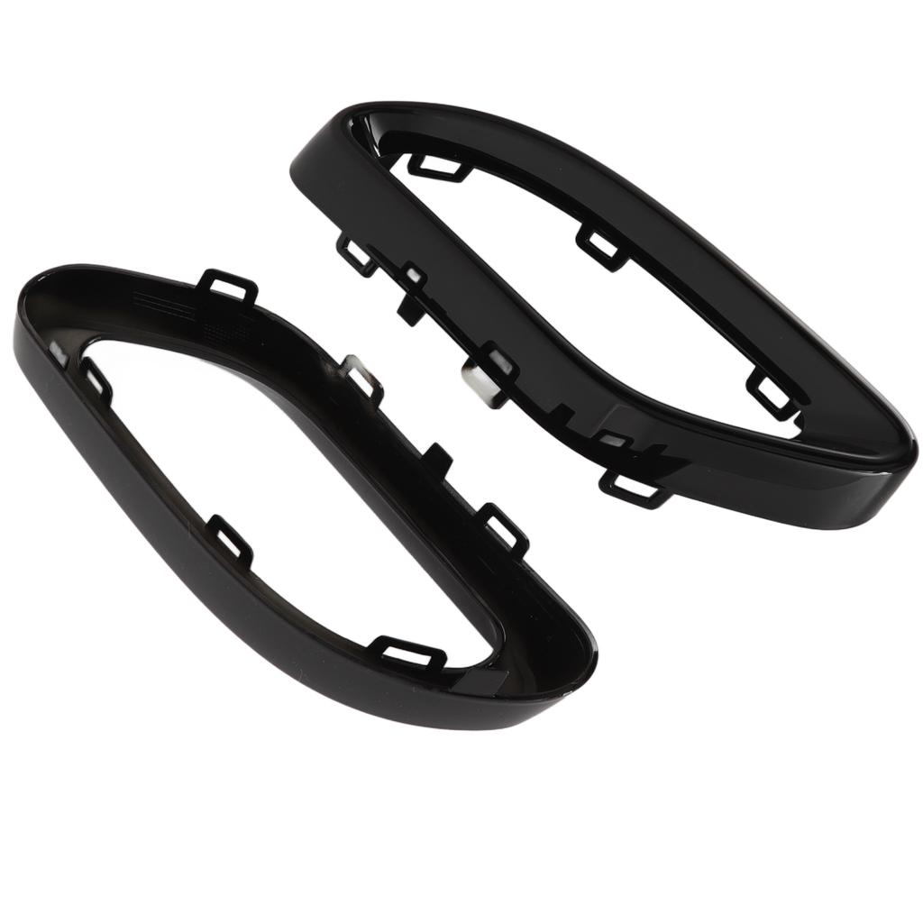Gloss Black Exhaust Pipe Cover Tip Cover Trims Replacement for A B C E GLC ‑Class W177 W247 W205 W213 X253 C257 Tail Pipe Frame