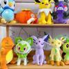 18-28cm Plush Toy Grookey Sprigatito Oshawott Leafeon Espeon Morpeko Gonbe Mimikyu Anime Figure Peluche Toys