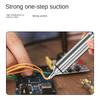 Professional Aluminum Alloy Solder Sucker Powerful Desoldering Pump for Electronics Repair PCB Welding Tool Silicon Nozzle Mass Air Flow 3