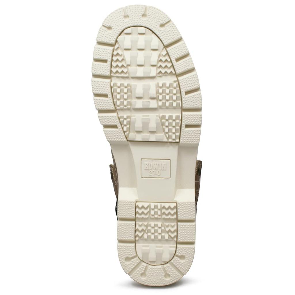 Edwin Leichte Wasserdichte Lässige Stiefel mit PU Weit Premium Stilvoll Dunkel Größe Herren High-Top Leder, Passform, Material, Schnürstiefel, Braun, 26.5