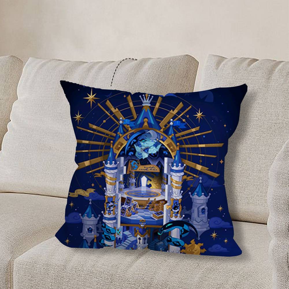Cookie R-Runes KingdomS Game Pillow Case Sofa Living Room Bedroom Headboard Backrest Cushion Square Cushion Nap Time