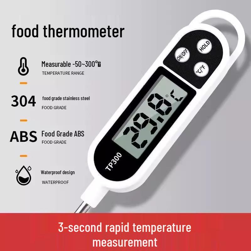 Sondă de Temperatură Multifuncțională pentru Bucătărie: Mâncare, Apă, Ulei, Lapte, Pâine